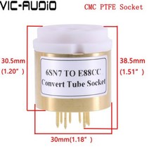 진공관엠프 파워엠프 블루투스 오디오 1PC 진공관 CV181 6SL7 6N8P 6N9P 6SN7 ~ E88CC ECC88 6DJ8 6N2 6922 DIY 증폭기 변환 소켓 어댑터, D 6SN7 E88CC