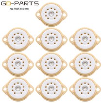 진공관엠프 9pin 세라믹 진공관 소켓 12ax7 12at7 12au7 ecc83 섀시, gzc9-f6-g-10pcs