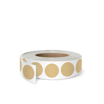 크라프트롤 원형 사각형 포장스티커(500개) /라벨 박스마감용 스티커, 1.R-48 크라프트 원형15-1롤