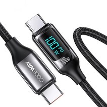 코드웨이 디스플레이 PD 100W C to C타입 초 고속충전 케이블, 1.2m, 1개