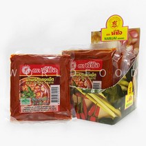월드푸드 태국 남자이 레드커리 페이스트 소스 RED CURRY PASTE, 12개, 100g