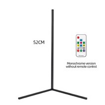 거실 스탠드조명 장스탠드 조명 플로어스탠드 rgb led floor lamp wall corner floor light 침실 침대 옆 장식 아트 장식 원격 실내 파티 스탠드, 블랙 쉘 52cm, 우리 플러그, 리모컨이 있는 rgb