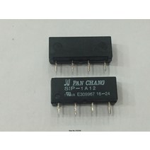 10개 팬 CHANG 리드 릴레이 SIP-1A12 DC12V 소형 4 핀 단일 인라인 정상 열림