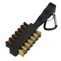 골프공세척기 휴대용 관리용품 골프 클럽 브러시 양면 황동 볼 클리너 청소 도구, 1Pc, 한개옵션0