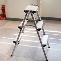 [구월컴퍼니] 3단 사다리 가정용 세차용 촬영용 기자용 스튜디오용 미니 접이식 다용도 초경량 알루미늄 가벼운 사다리