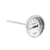 Wss-303Stainless 강철 304 bi-metal 온도계 도관 수온 표면 50 100 Degree 1/4PT Thread, 05 WHITE