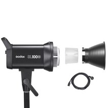 비디오 카메라조명 Godox-SL100D SL100BI 100W LED 비디오 라이트 LCD 패널 연속 출력 Bowens 마운트 스튜, 03 SL100BI_04 KR