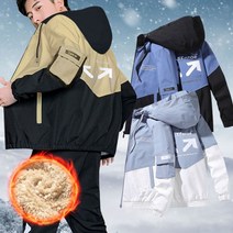 방한 방수 집업 후드 방풍 기모 자켓 겨울 점퍼 심플