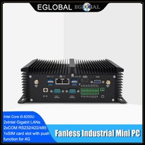 미니PC 팬리스 Eglobal-산업용 미니 PC 인텔 코어 i5 8250U i7 7500U 데스크탑 컴퓨터 노트북 리눅스 우분투 2 x COM 8 USB * LAN HDMI VGA, [03] 8GB Ram 256GB SSD, [02] i7 10510U D4