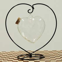 유리병 별 종이접기 럭키 야광 선물 완제품 큰사이즈 보틀 포장 소원 하트 공병 팬시 DIY 4743162696, 숏 사랑의 병 _사랑하트 받침대 _3