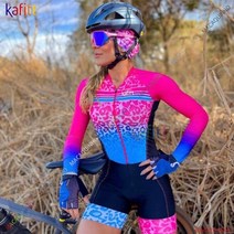 체육관 여성 의류 긴 소매 사이클링 세트 kafitt 사이클링 바지 젤 바지