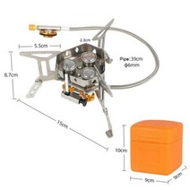 캠핑 취사 야외 휴대용 세 헤드 스토브 캠핑 방풍 피크닉 버너 접이식 가스, Three Head Stove