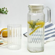 아메르 냉장고 손잡이 유리물병 1100ml, 1개