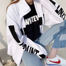 티데일리 남녀공용 카운트 오버핏 집업 빅사이즈 트레이닝 긴팔 바람막이