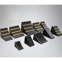 고임목 대형 차량 주차스토퍼 자동차 화물 바퀴 받침, 35x25x20 백스톱[손잡이 포함]