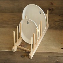 JG 접시거치대 접시정리 접시수납 팬트리정리 원목 7칸 접시꽂이