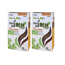마이실 빠른 허브 헤어칼라 천연염색약, 2개, 1호_자연흑갈색