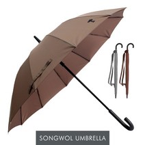 송월 [송월우산] 스누피 장 블랙포인트곡자 60, 갈색, 갈색