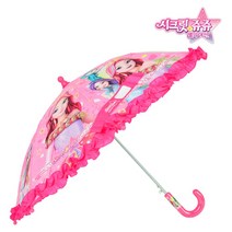 시크릿쥬쥬 별 40 장우산 유아 아기 어린이 투명창 안전 우산