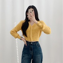 티데일리 여성용 미미 크롭 니트 가디건