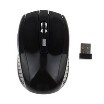 배그마우스 게이밍마우스 2.4G 무선 마우스 광학 6 버튼 게이머 USB 수신기 1600 인치 당 점 휴대용 게임, 08 Smooth Black, 한개옵션1