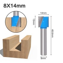 공구 대패 AUGT-6mm CNC 카바이드 엔드 밀 3D 8mm 목재 커터 라우터 비트 세트 청소 하단 밀링 목공 도구 부품, 8x14mm