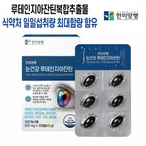 루테인지아잔틴 한미양행 루테인 지아잔틴 황반 눈에좋은영양제 마리골드 비타민B 60캡슐
