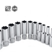 1p 3/8 인치 육각 딥 소켓 렌치 6-22mm 6 포인트 세트 어댑터 래칫 자동 수리 핸드 툴 슬리브, 11 18mm 1pc