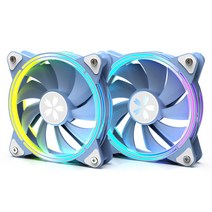 공랭 cpu 램 쿨러 케이스 쿨링팬 팬허브 Yeston 12cm 세트 냉각 유압 4Pin PWM 1800RPM ARGB LED 방열판 라디터, 단일옵션, 한개옵션0