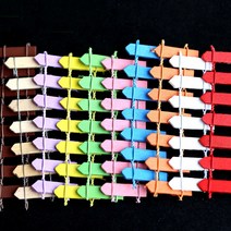 베란다꾸미기 나무울타리 소품 정원울타리 2Pcs 다채로운 나무 울타리 미니어처 요정 DIY 정원 액세서리 격, 01 초콜렛