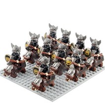 중세 성 레드 드래곤 기사 킹 레오의 말 피규어 빌딩 블록 아이 10 세트/많은, 05 x1535fig-Pig