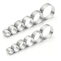 쿠키커터 쿠키모양틀 원형틀 스테인레스 원형 12P 세트 (제스트)_973EA