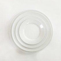 무지 도자기 원형 접시 4size, 특대(27cm)