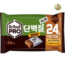 라이브잇 닥터유 프로단백질바 크런치 한입쏙 34p, 15개, 420g