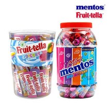 농심() 미니멘토스 100입 + 후르트텔라 590g, 푸르티 100입 + 후르트텔라 590g