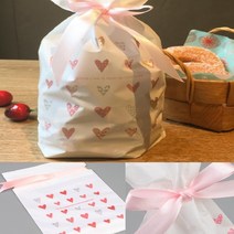 기프트샵 연인선물 하트봉투 포장 리본 보자기 비닐 랜덤색상, 상품, 1
