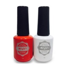 엔리안 국시용 마블젤 네일 레드 화이트