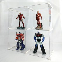 엠블럭스페셜 X6타입 2층X2칸 4칸(앞/뒤덮개포함) 피규어장식장 피규어진열장 건담장식장 건담진열장 레고 장난감 진열대 진열장, 01.스페셜X6타입 2층X2칸 4칸형(기본형 흰색P)