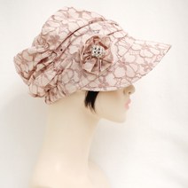 bedazzle [비다즐] 헤세아 레이스 핑크 셔링 캡모자 항암모자 여름모자 여성 여름캡모자 비다즐모자 챙넓은모자 맞춤모자 모자제작 주문제작 피서모자 여성 비니 모자 모음 반다나