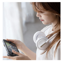 날개없는 넥선풍기 75도 회전 넥밴드 선풍기 두손이 자유로운 USB 목에거는 넥풍기 충전식 핸드프리