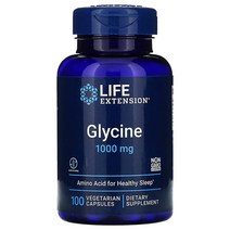 라이프익스텐션 글라이신 글리신 Glycine 1000mg 100캡슐 x 1통