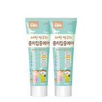 키즈세이프 어린이 치약 고불소 충치집중케어 60g (7세이상), 2개