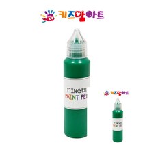 핑거 페인트펜 낱색 50ML 초록 물감놀이 핑거페인팅 아기물감 핑거페인트 유아물감놀이