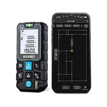 2D 평면도 레이저 측정기 디지털줄자 ACEGMET, S9-70M-APP