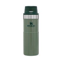 스탠리 텀블러 보틀 스텐 빨대 카페 기획, 클래식 트리거액션 473ml(16oz) 그린