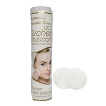 모르비도 화장솜 120매 1개 미용솜 원형 엠보싱 순면원단