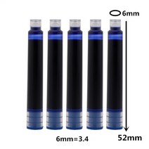 Jinhao 65 블랙 실버 색상 비즈니스 사무실 만년필학생 학교 문구 용품 잉크 캘리그라피 펜, 07 5pcs Ink Blue, 01 EF