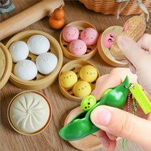 만두말랑이 돼지 병아리말랑이 스퀴시완두콩땅콩틱톡말랑이 당일배송, 만두말랑이-동그라미4P