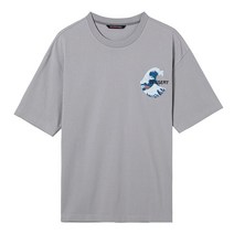[지이크] 그린 소매 배색 오버핏 티셔츠 (PCIBC8013) (P002590361)