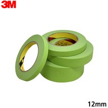 3M 종이 내열 마스킹테이프 233 차량용 12mm x 40M 차량도장/고내열/연두색/종이마스킹/수용성nps;t+1tMm, ★상품:상품선택-★